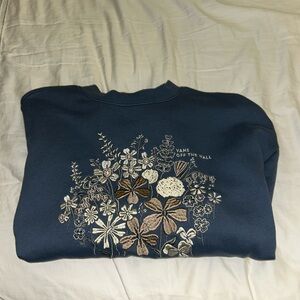 Blue vans graphic sweatshirt in size large